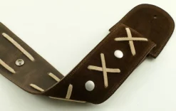Tracolla per chitarra/basso in pelle Gilmodel marrone