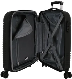 Trolley cabina espandibile Roll Road India Nero