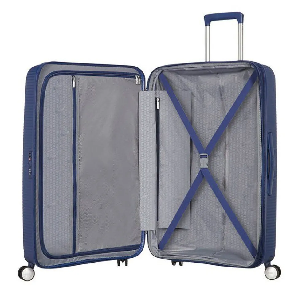 Trolley espandibile American Tourister Soundbox 67cm Midnight Navy