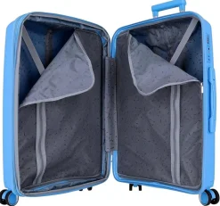 Trolley grande espandibile Movom Inari Azzurro