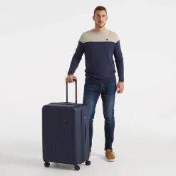 Trolley grande espandibile Movom Wood Blu