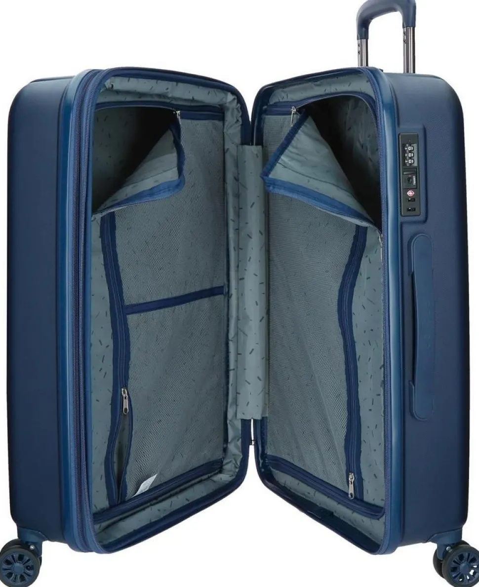 Trolley medio espandibile Movom Wood Blu