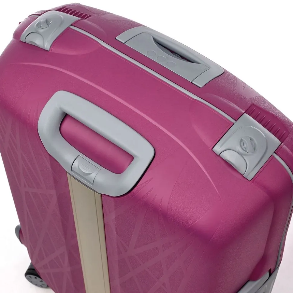 Trolley Roncato Light 4 ruote medio Magenta