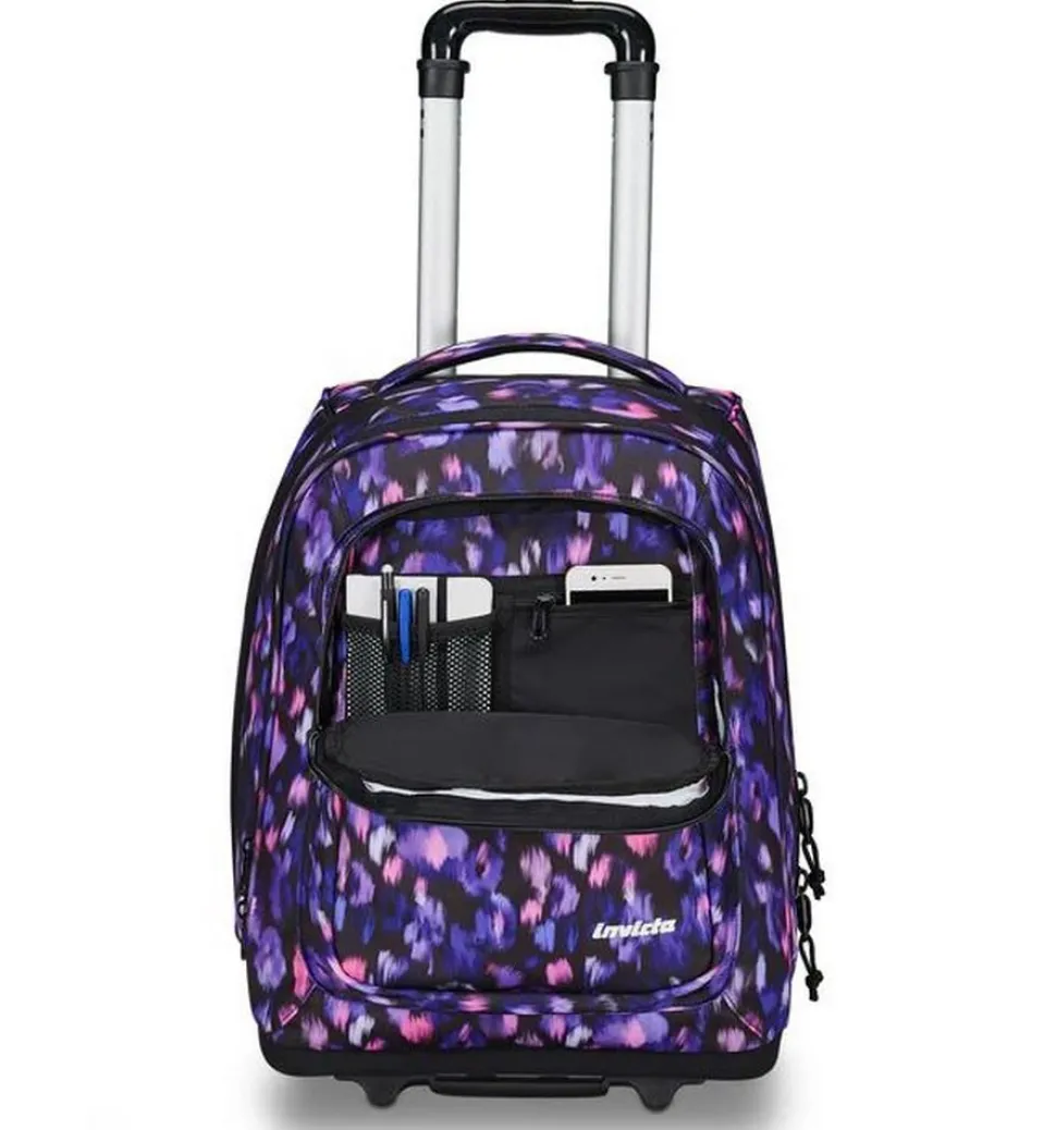 Trolley scuola Invicta New Bump Fantasy Nature Watercolor