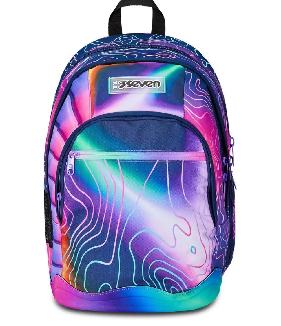 Trolley scuola 3 ruote Seven Flex Mapset Girl