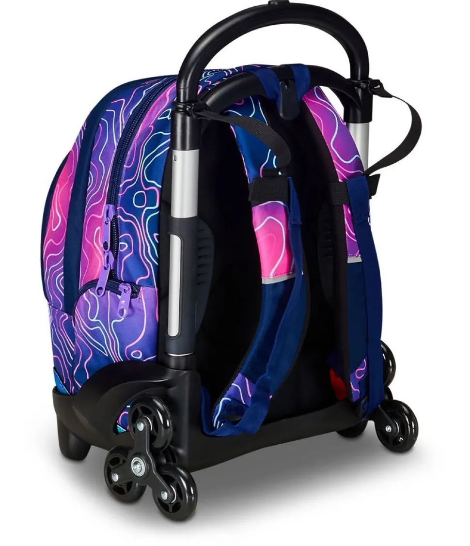 Trolley scuola 3 ruote Seven Flex Mapset Girl