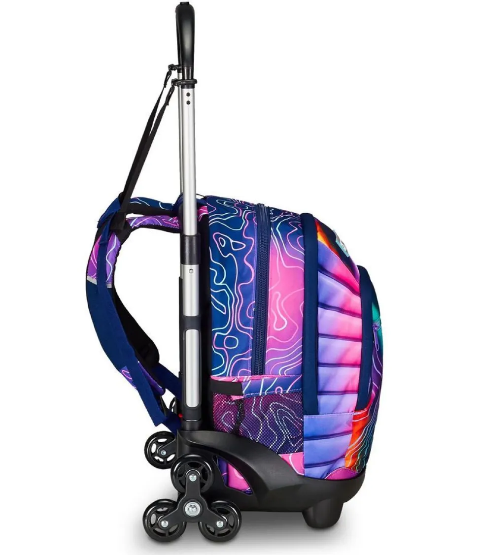 Trolley scuola 3 ruote Seven Flex Mapset Girl