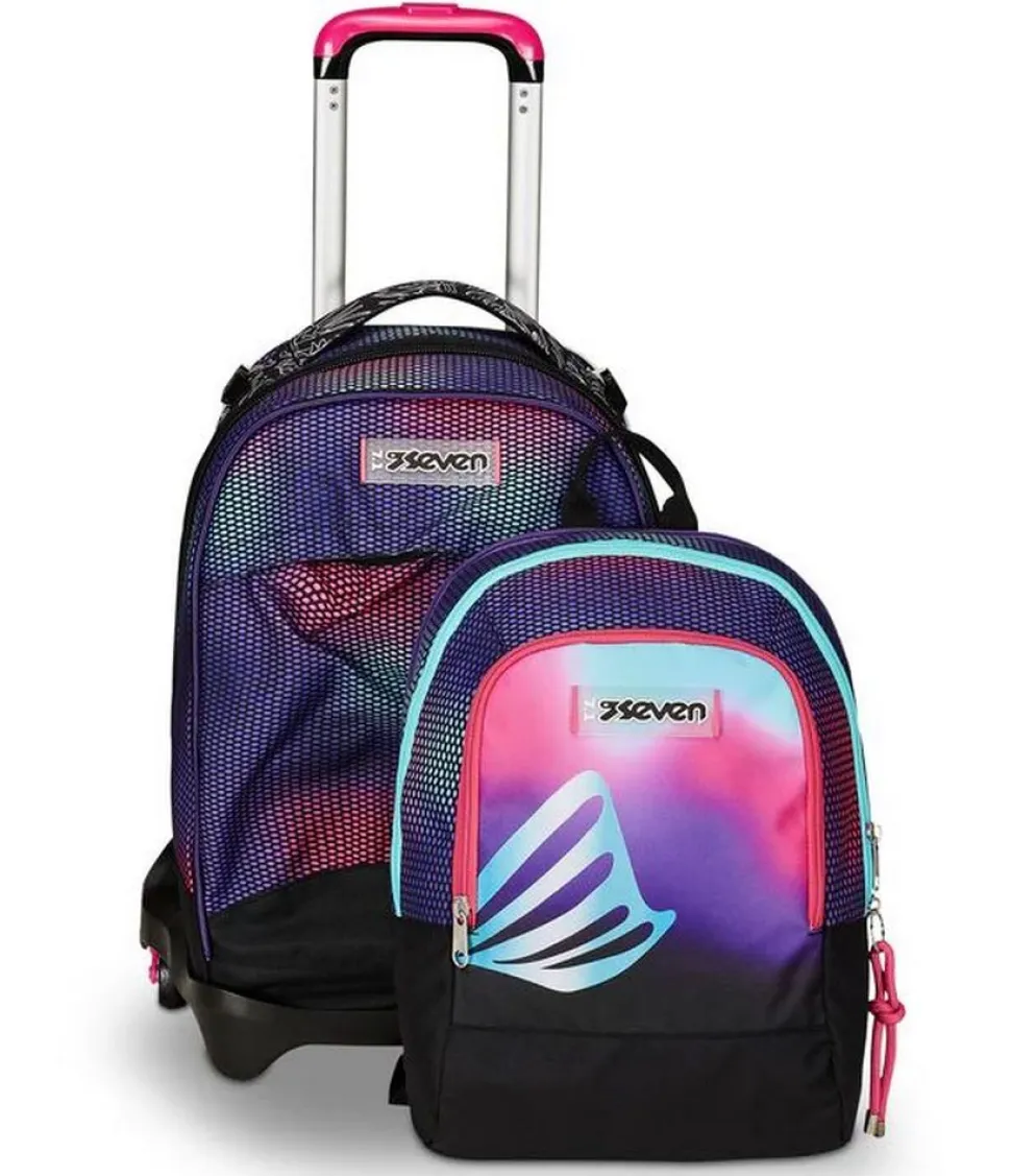 Trolley scuola Seven Jack 3 ruote Detach Shadefull Girl