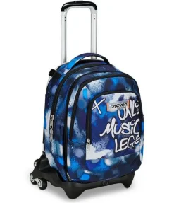 Trolley scuola Seven Jack 3 ruote Detach Retrocolor