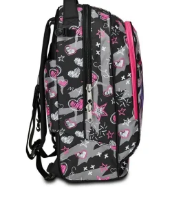 Trolley scuola Seven Jack 3 ruote Draft Heart