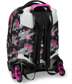 Trolley scuola Seven Jack 3 ruote Draft Heart