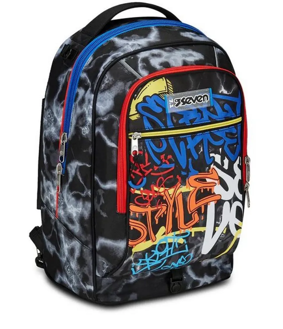 Trolley scuola Seven Jack 3 ruote Mark On Boy