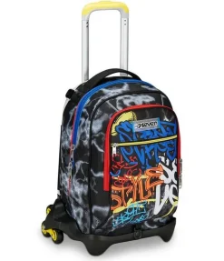Trolley scuola Seven Jack 3 ruote Mark On Boy