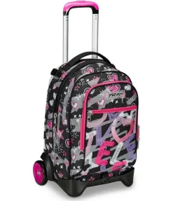 Trolley scuola Seven Jack 2 ruote Draft Heart
