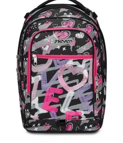 Trolley scuola Seven Jack 2 ruote Draft Heart