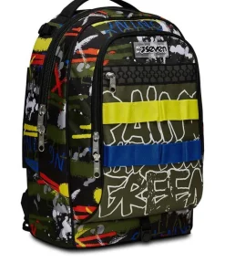 Trolley scuola Seven Jack 2 ruote Fluo Belts