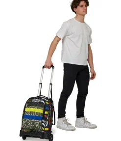 Trolley scuola Seven Jack 2 ruote Fluo Belts