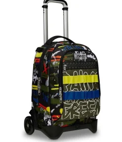 Trolley scuola Seven Jack 2 ruote Fluo Belts