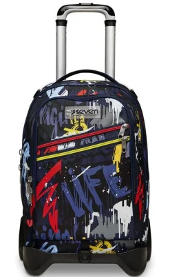 Trolley scuola Seven Jack 2 ruote Spray Wall