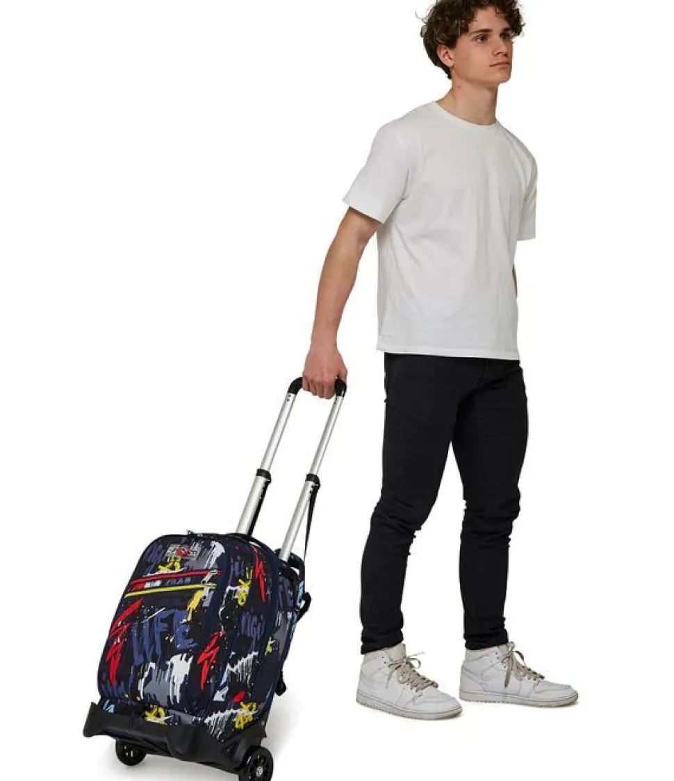 Trolley scuola Seven Jack 2 ruote Spray Wall