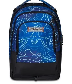 Trolley scuola Seven Jack 3 ruote Detach Mapset Boy