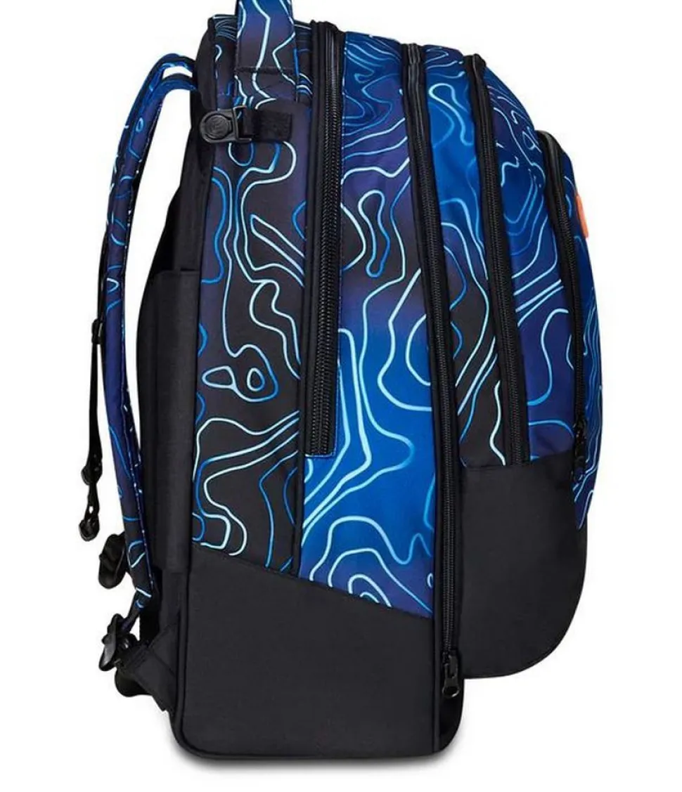 Trolley scuola Seven Jack 3 ruote Detach Mapset Boy
