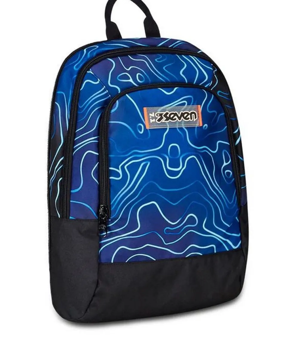 Trolley scuola Seven Jack 3 ruote Detach Mapset Boy