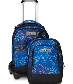 Trolley scuola Seven Jack 3 ruote Detach Mapset Boy