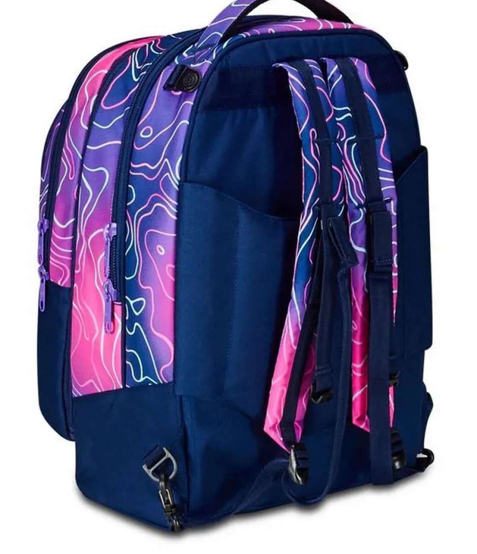 Trolley scuola Seven Jack 3 ruote Detach Mapset Girl