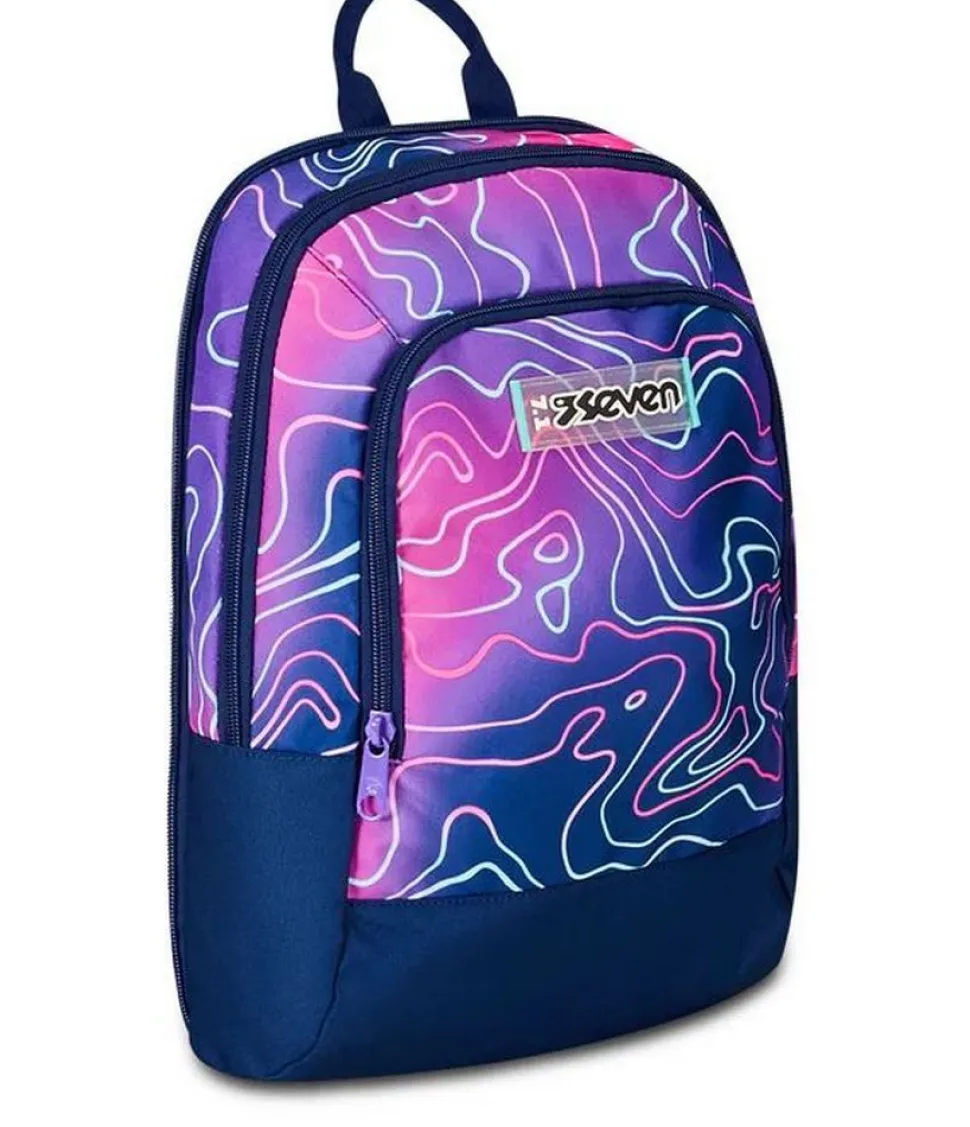 Trolley scuola Seven Jack 3 ruote Detach Mapset Girl