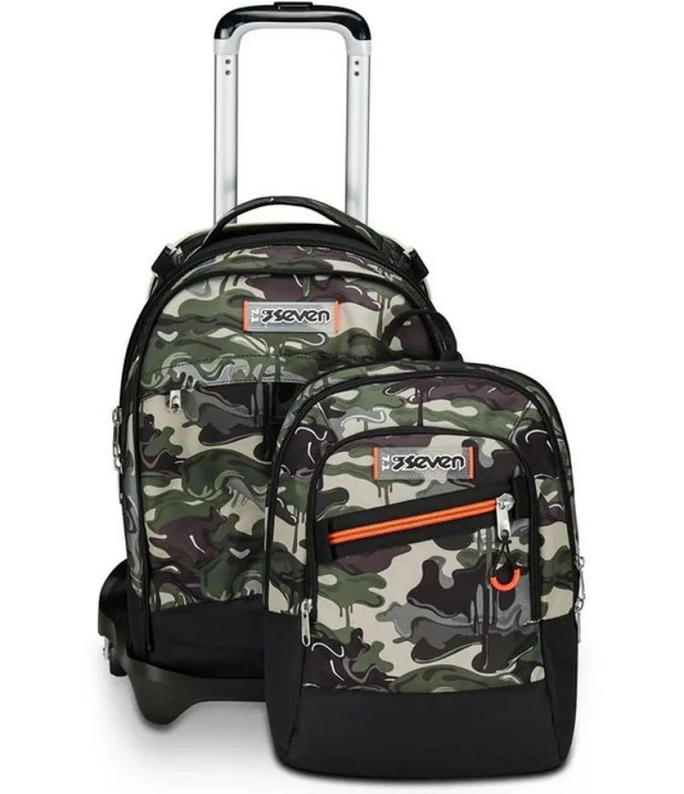 Trolley scuola Seven Jack 3 ruote Detach Lightventure