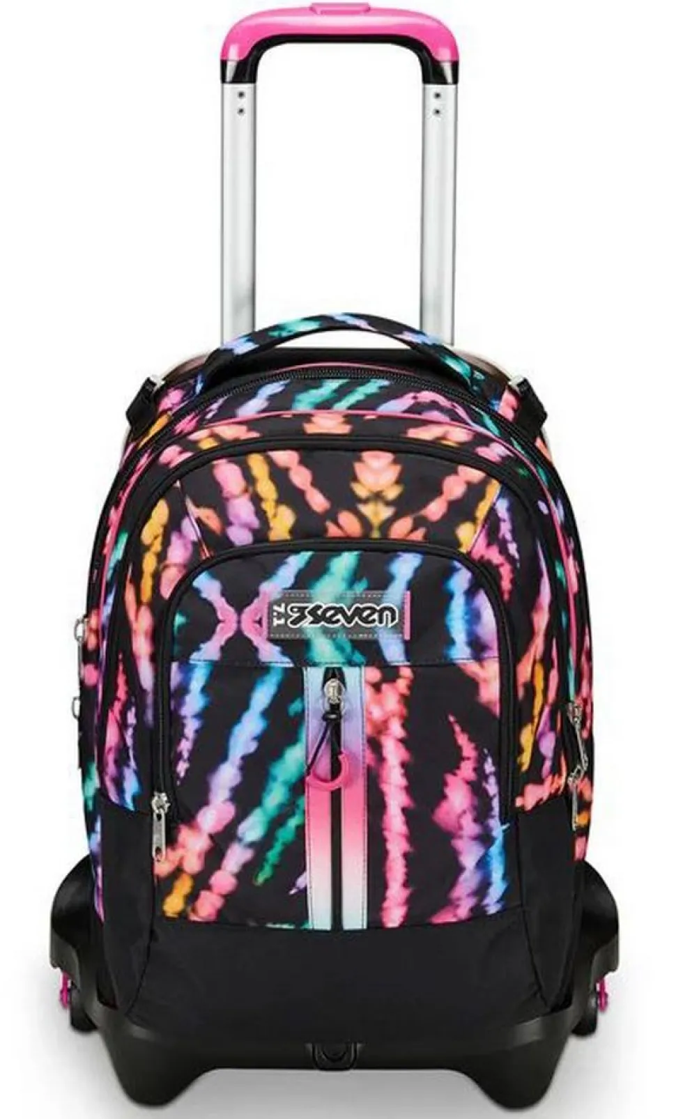 Trolley scuola Seven Jack 3 ruote Detach Multi-Shade Girl