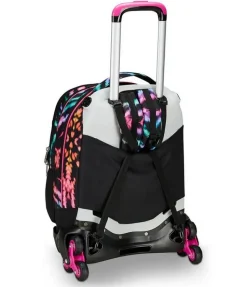 Trolley scuola Seven Jack 3 ruote Detach Multi-Shade Girl