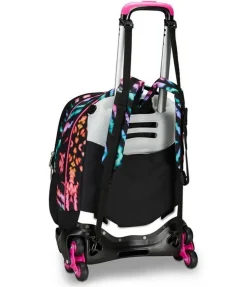 Trolley scuola Seven Jack 3 ruote Detach Multi-Shade Girl