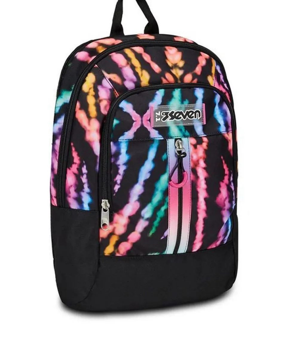 Trolley scuola Seven Jack 3 ruote Detach Multi-Shade Girl