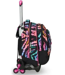Trolley scuola Seven Jack 3 ruote Detach Multi-Shade Girl