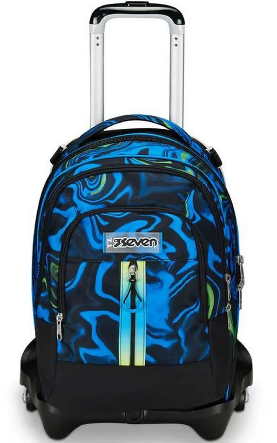 Trolley scuola Seven Jack 3 ruote Detach Multi-Shade Boy