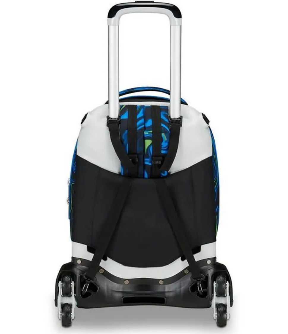Trolley scuola Seven Jack 3 ruote Detach Multi-Shade Boy