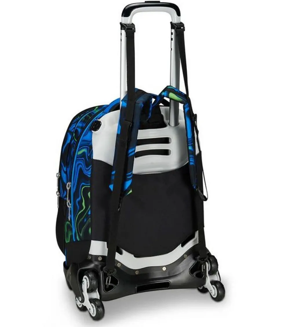 Trolley scuola Seven Jack 3 ruote Detach Multi-Shade Boy