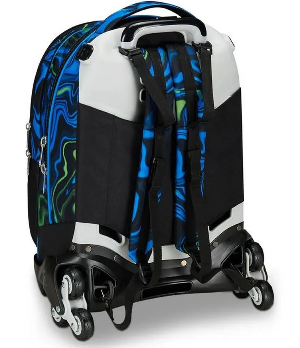 Trolley scuola Seven Jack 3 ruote Detach Multi-Shade Boy