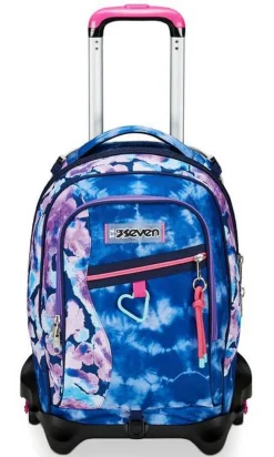 Trolley scuola Seven Jack 3 ruote Custom Cloud