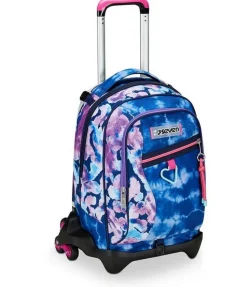 Trolley scuola Seven Jack 3 ruote Custom Cloud