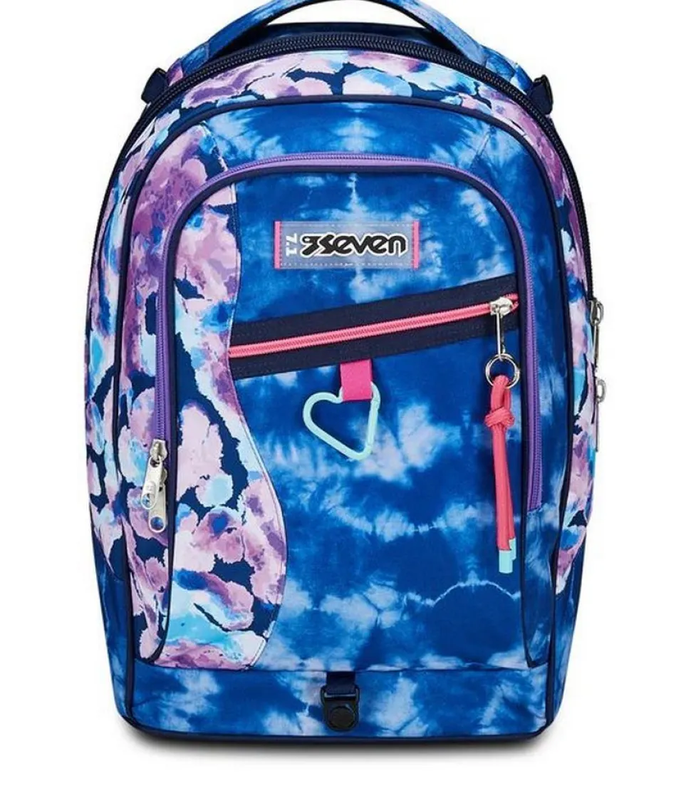 Trolley scuola Seven Jack 3 ruote Custom Cloud