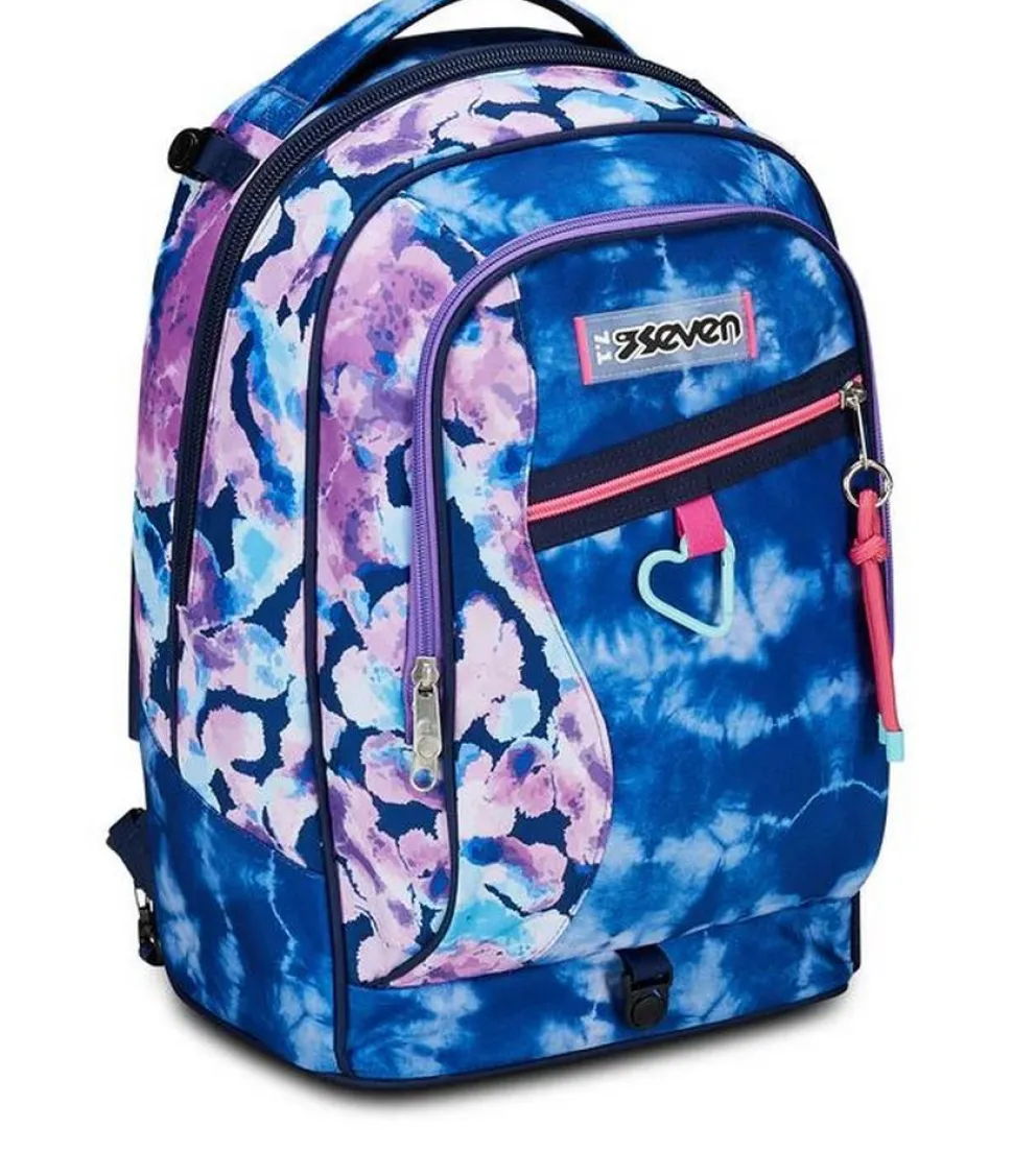Trolley scuola Seven Jack 3 ruote Custom Cloud