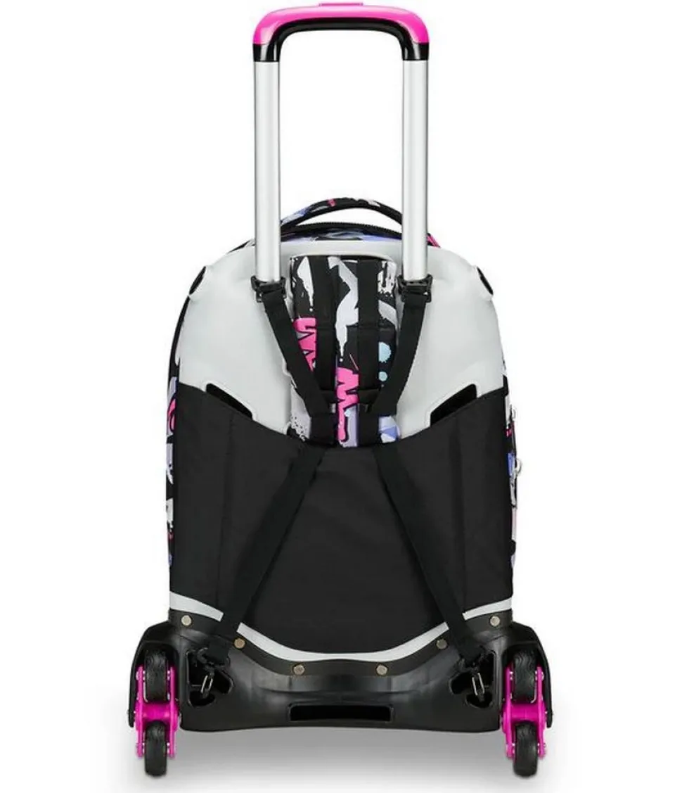 Trolley scuola Seven Jack 3 ruote Mark On Girl