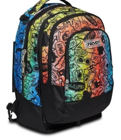Trolley scuola Seven Jack 3 ruote Detach Fluo Stamp