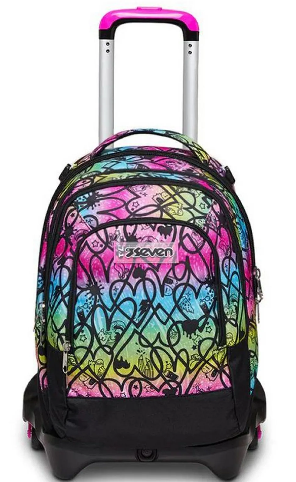 Trolley scuola Seven Jack 3 ruote Detach Colour Expression