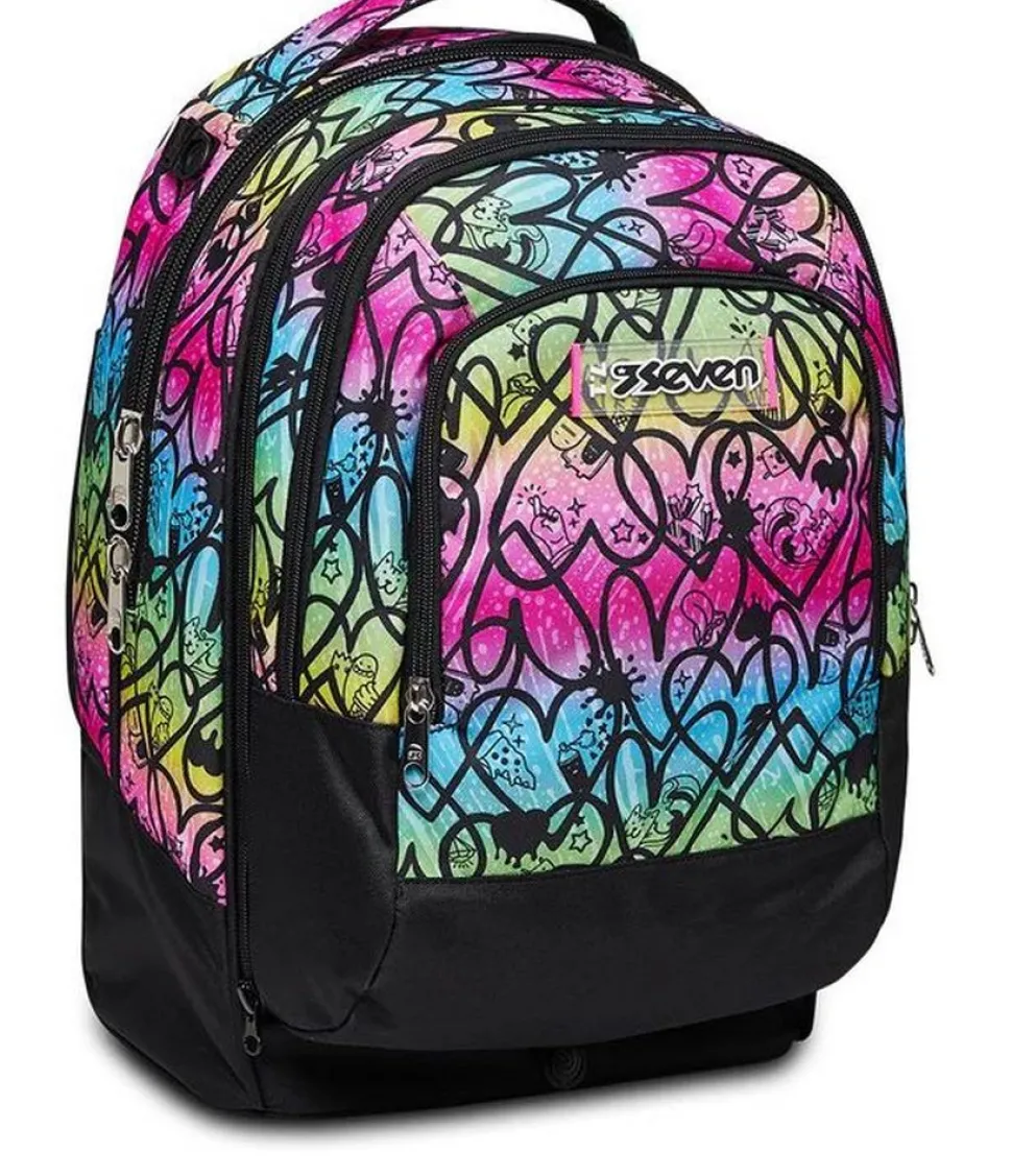 Trolley scuola Seven Jack 3 ruote Detach Colour Expression