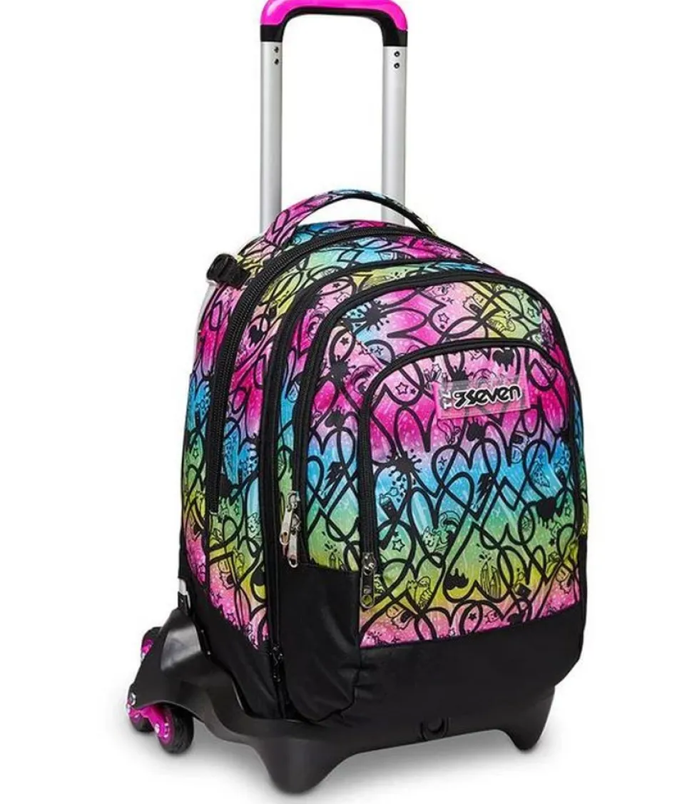 Trolley scuola Seven Jack 3 ruote Detach Colour Expression