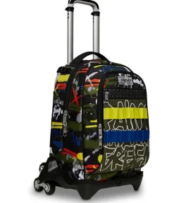 Trolley scuola Seven Jack 3 ruote Fluo Belts